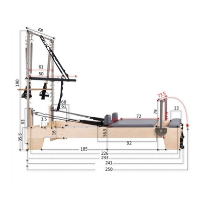 Commercial Gym fitness Cadillac reformer Pilates reformer Yoga exercise Pilates studio used equipment