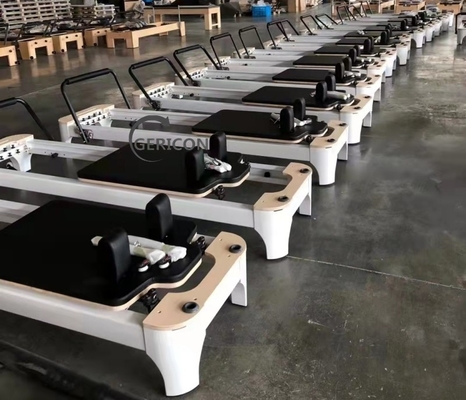 Gericon commerical use white aluminium pilates reformer pilates
