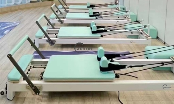 Gericon commerical use white aluminium pilates reformer pilates