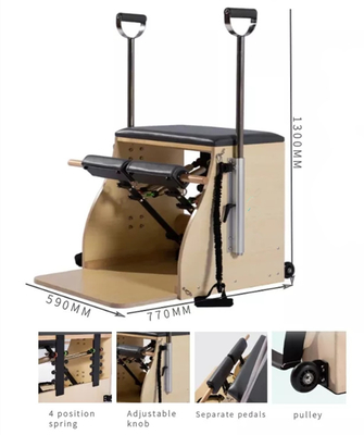 New arrival pilates combo chair with with wooden base