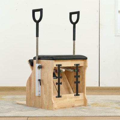 Factory directly white oak wood pilates reformer wooden combo chair with piano springs