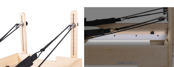 High-end commerical use pilates reformer pilates with super fiber leather