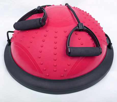 Gym fitness Strong Stability PVC Exercise half Stability Half Pilates 46cm diameter Yoga Ball with pump