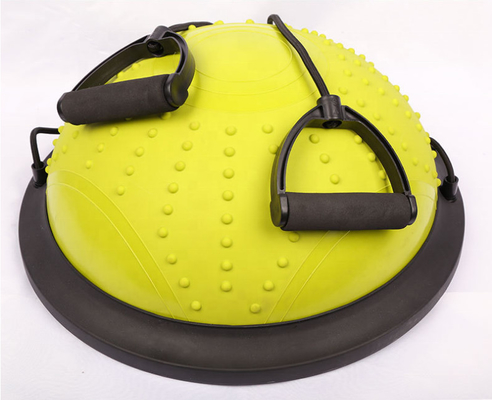 Gym fitness Strong Stability PVC Exercise half Stability Half Pilates 46cm diameter Yoga Ball with pump