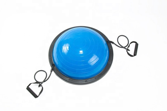 Gym fitness cheap price PVC Exercise Stability Half Pilates Yoga Ball with pump