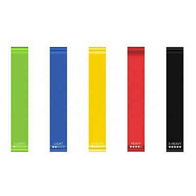 Gym fitness 500mm*0.35mm Stretch Rubber Belt Exercise band Stretch Strap Elastic Training Resistance loop Bands