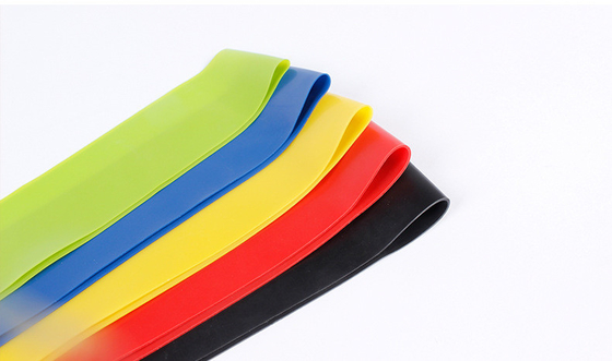 Gym fitness 500mm*0.35mm Stretch Rubber Belt Exercise band Stretch Strap Elastic Training Resistance loop Bands
