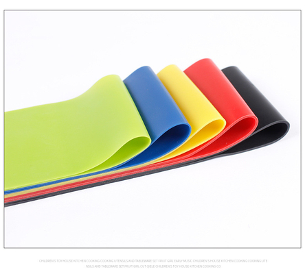 Gym fitness 500mm*0.35mm Stretch Rubber Belt Exercise band Stretch Strap Elastic Training Resistance loop Bands