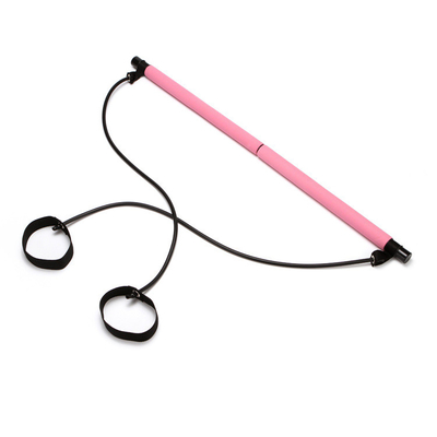 Portable Yoga Exercise Total Body Workout Trainer Toning bar Pilates stick Bar with Foot Loop