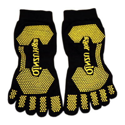 Cotton Anti-Slip Soft Silicone Sole Dance Barre Ballet Pilates Sox Custom men Grip Yoga Socks for men